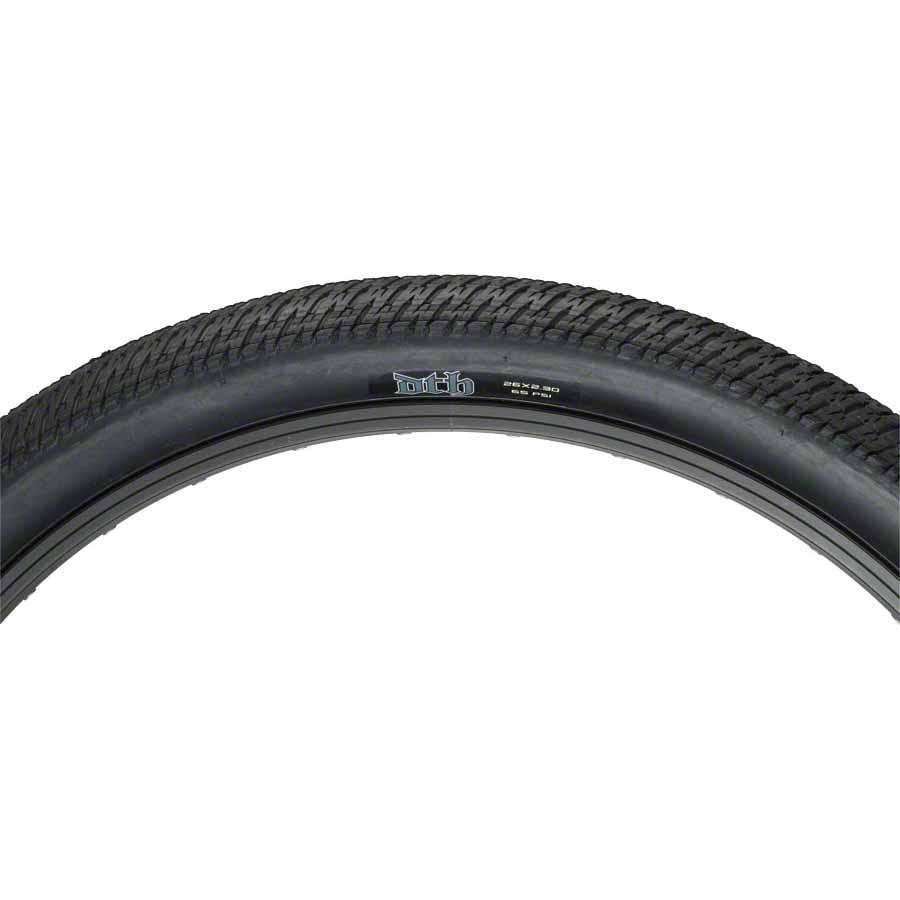 DTH 26-Inch Folding Clincher Mountain Bike Tire with 60tpi Single Compound in Black, Size 26 x 2.30