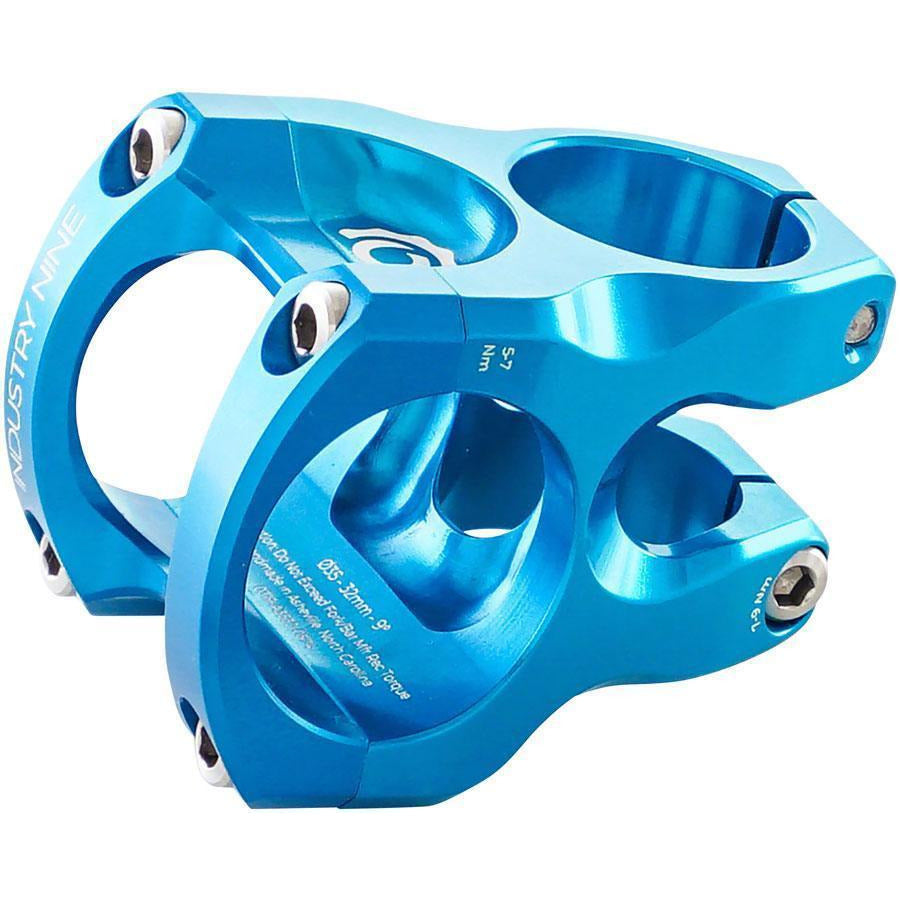 A35 All-Mountain Bicycle Stem with 35mm Bar Diameter in Turquoise Color