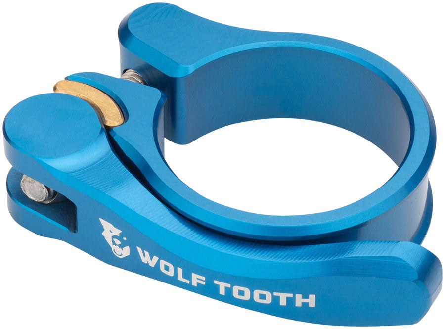 Components Quick Release Seatpost Clamp - 34.9mm Blue