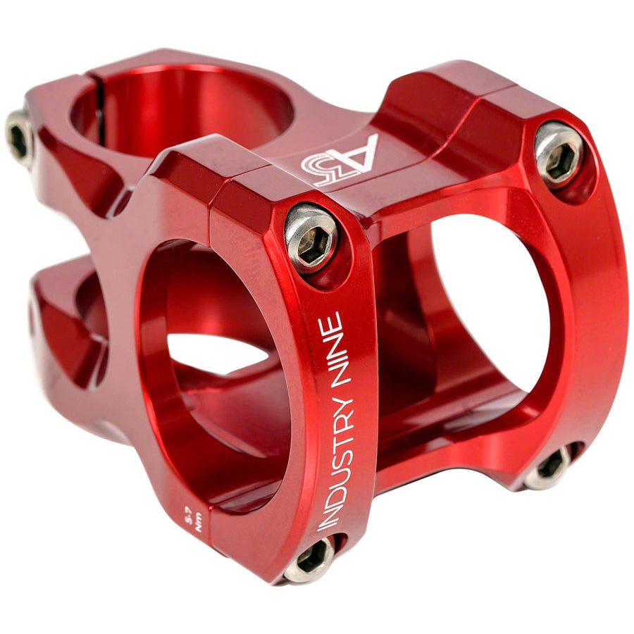 A35 Stem - 32mm 35mm Clamp +/-5 1 1/8 Aluminum Red