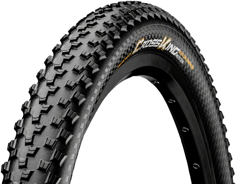 Continental Cross King Mountain Bike Tubeless Folding Tire - 27.5 x 2.60, Black with BlackChili Protection and E25 Technology