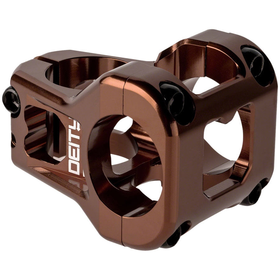 Bronze Cavity Mountain Bike Stem - 31.8mm Bar Clamp, 0 Degree Angle, 1 1/8